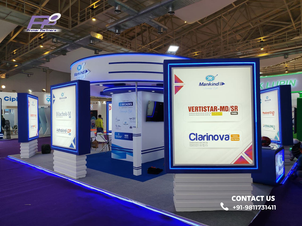 Pharma Exhibition Stand Assembly Layout Overview by Primar Partners