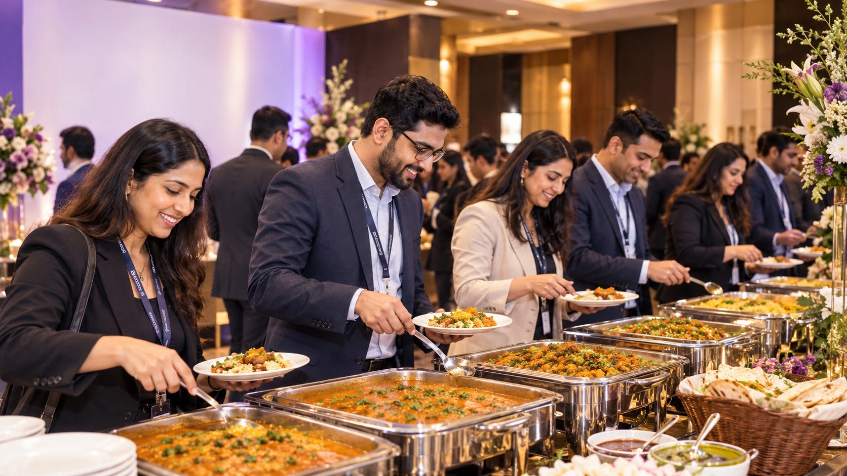 Corporate conference catering and refreshments