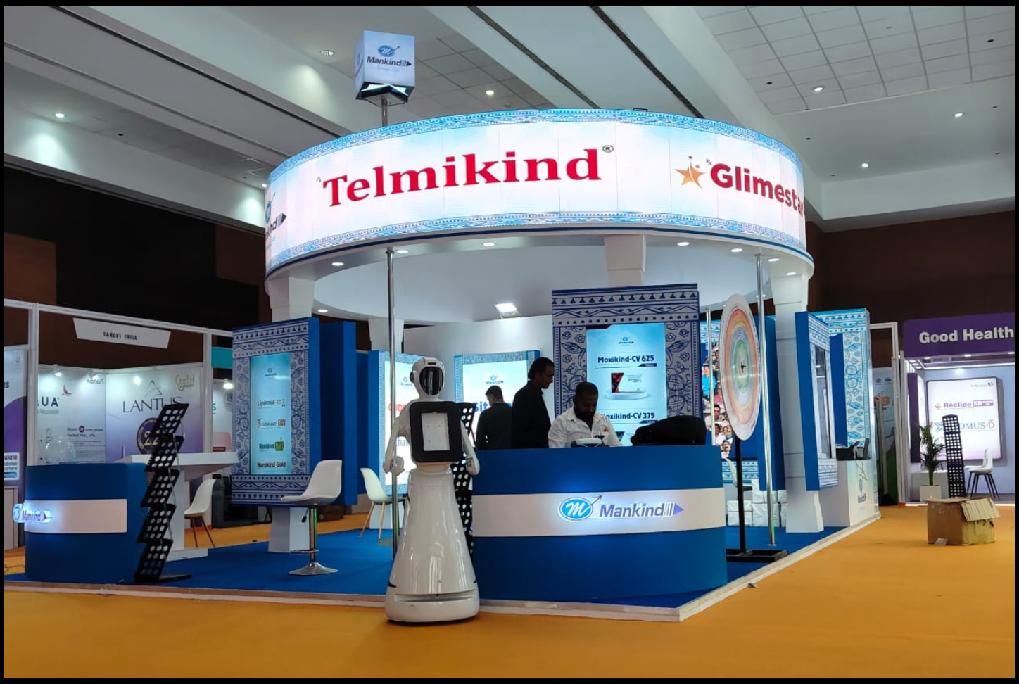 Interactive exhibition booth designed for audience engagement